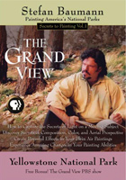 Stefan Baumann painting on location Yellowstone National Park